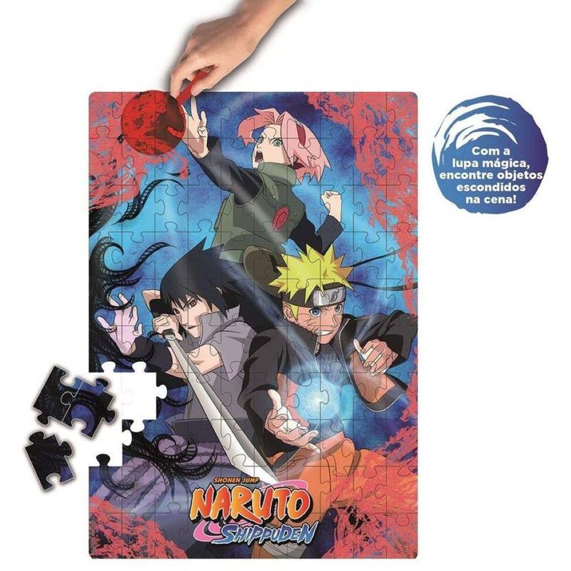 Quebra Cabeça Naruto Shippuden 100 Peças Puzzle - 1192 Elka